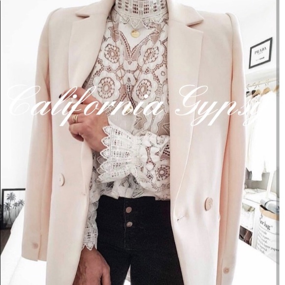 LAST ONE🎉Lace High Neck Blouse - Picture 15 of 16